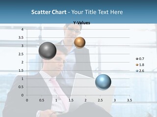 A Man And A Woman Are Looking At A Laptop PowerPoint Template