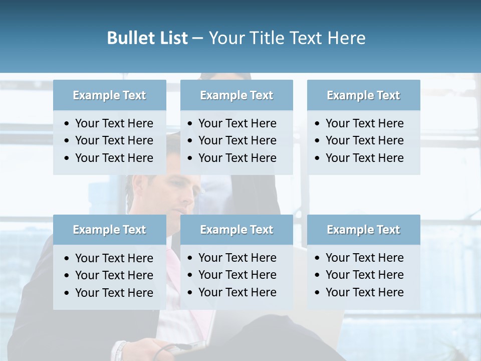 A Man And A Woman Are Looking At A Laptop PowerPoint Template