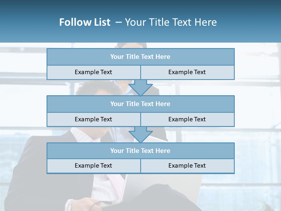 A Man And A Woman Are Looking At A Laptop PowerPoint Template
