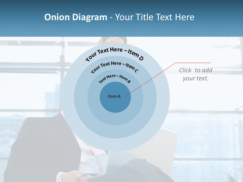 A Man And A Woman Are Looking At A Laptop PowerPoint Template