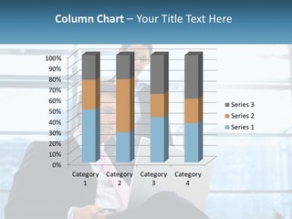 A Man And A Woman Are Looking At A Laptop PowerPoint Template