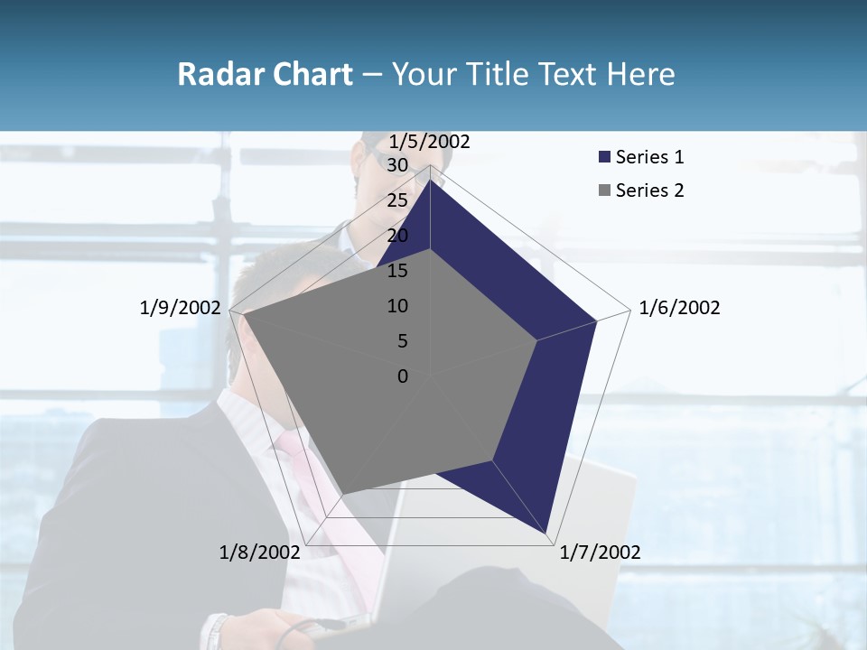 A Man And A Woman Are Looking At A Laptop PowerPoint Template