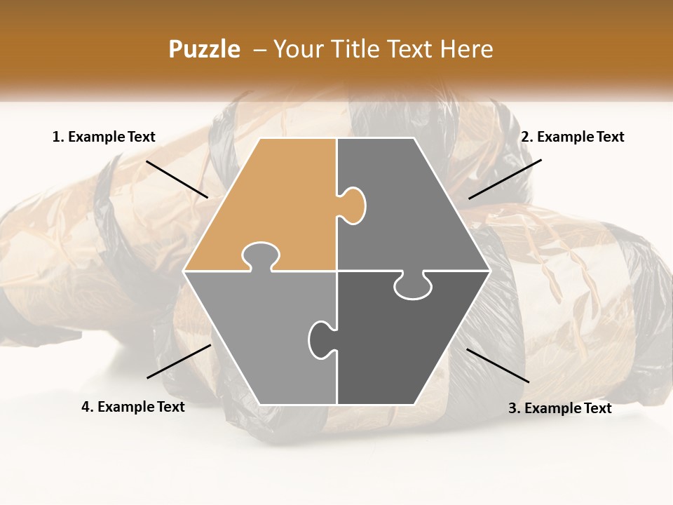 A Pile Of Wrapped Wrapped Presents On Top Of Each Other PowerPoint Template