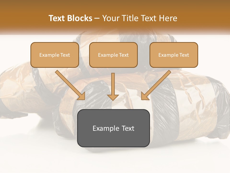A Pile Of Wrapped Wrapped Presents On Top Of Each Other PowerPoint Template
