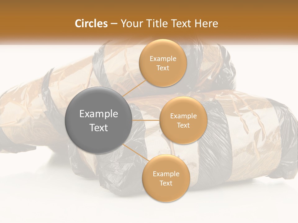 A Pile Of Wrapped Wrapped Presents On Top Of Each Other PowerPoint Template