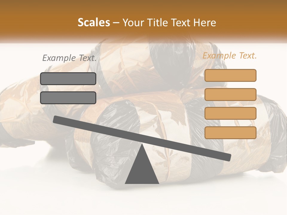 A Pile Of Wrapped Wrapped Presents On Top Of Each Other PowerPoint Template