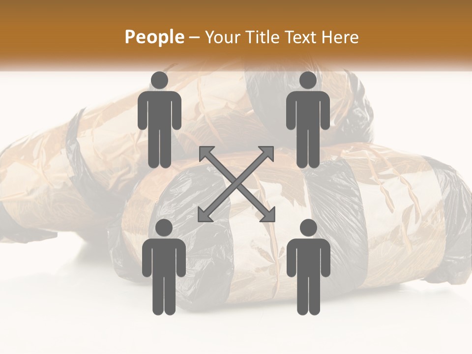 A Pile Of Wrapped Wrapped Presents On Top Of Each Other PowerPoint Template