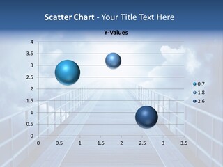 A Bridge Leading To The Sky With Clouds In The Background PowerPoint Template