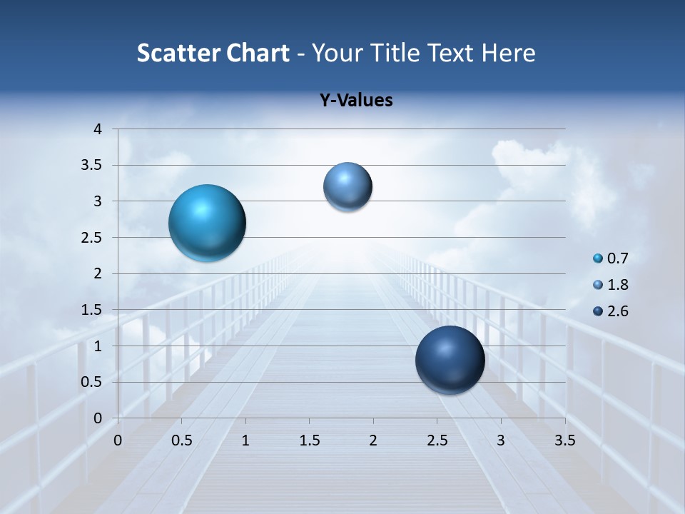 A Bridge Leading To The Sky With Clouds In The Background PowerPoint Template