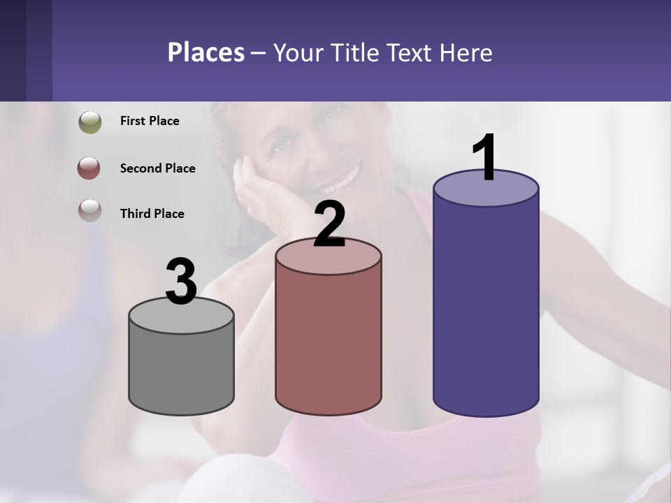 A Woman In A Pink Tank Top Smiles At The Camera PowerPoint Template