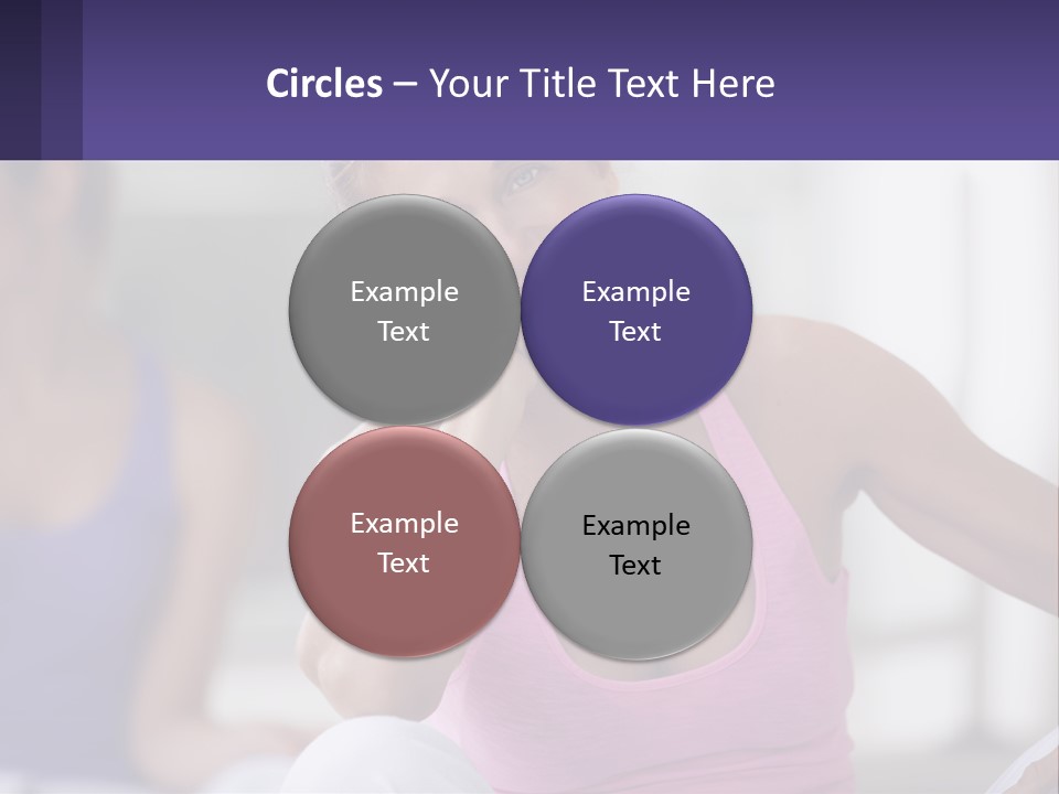 A Woman In A Pink Tank Top Smiles At The Camera PowerPoint Template