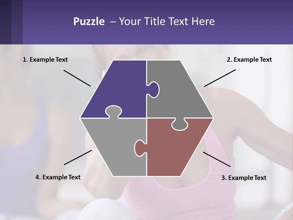 A Woman In A Pink Tank Top Smiles At The Camera PowerPoint Template