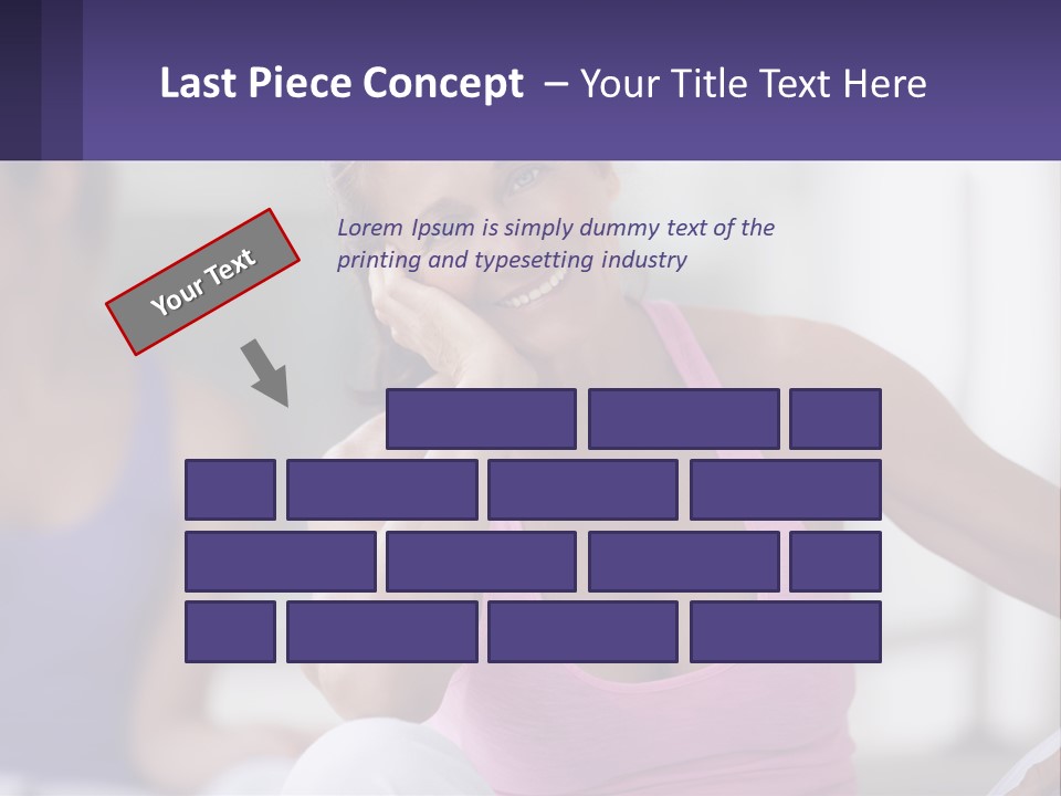 A Woman In A Pink Tank Top Smiles At The Camera PowerPoint Template