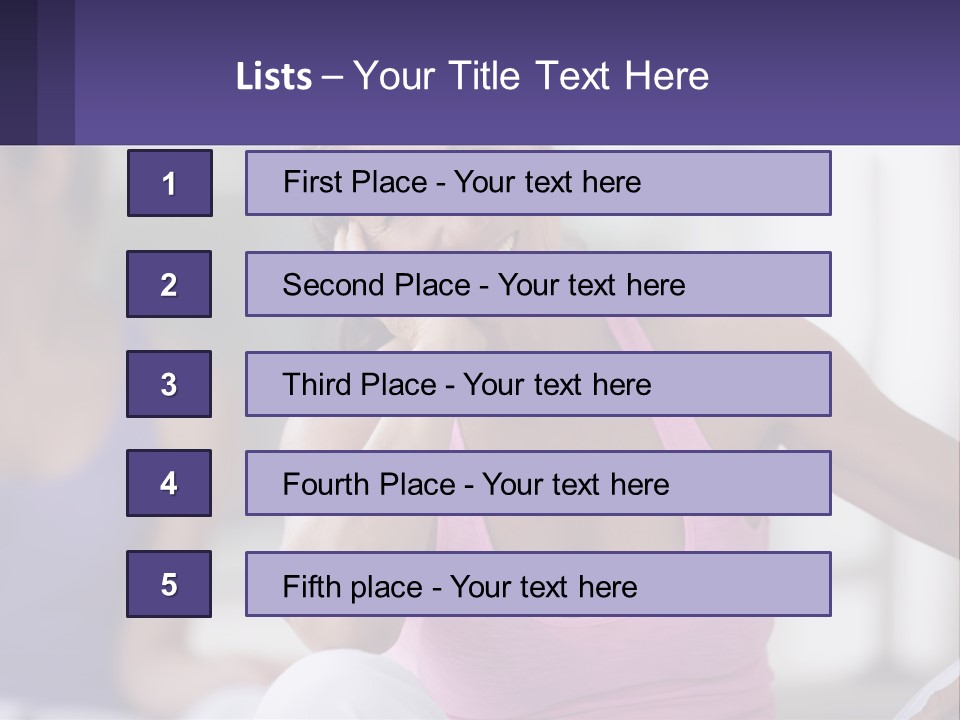 A Woman In A Pink Tank Top Smiles At The Camera PowerPoint Template