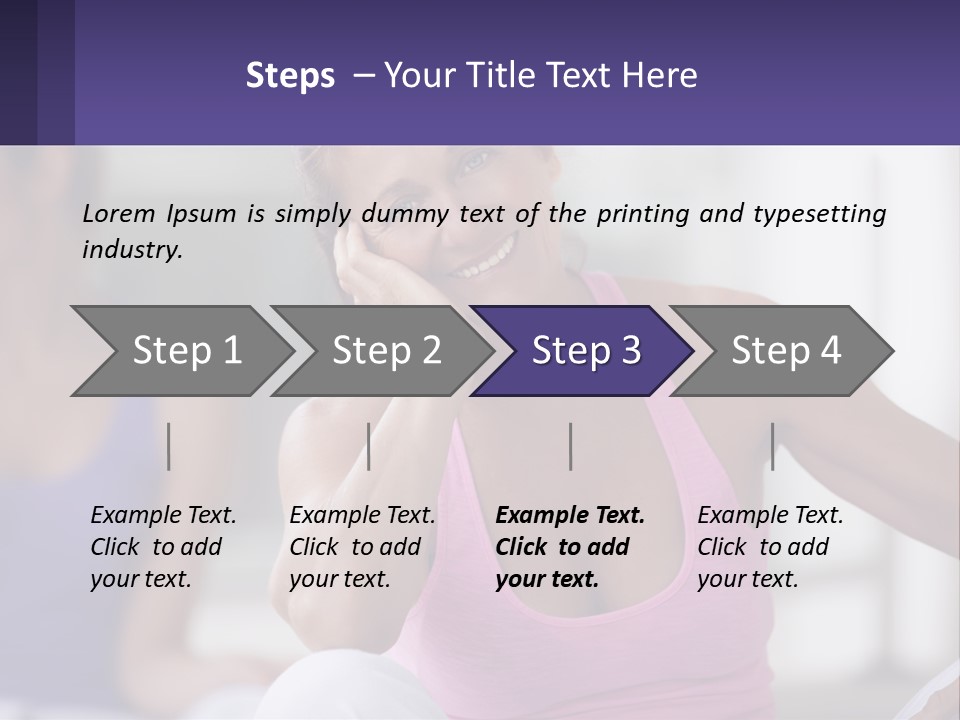 A Woman In A Pink Tank Top Smiles At The Camera PowerPoint Template