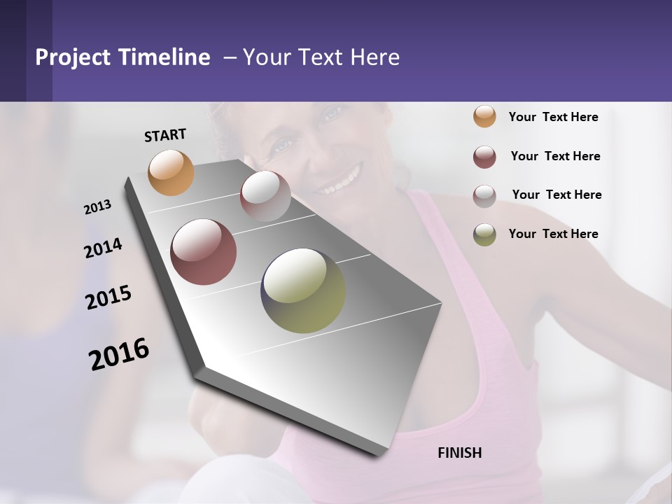 A Woman In A Pink Tank Top Smiles At The Camera PowerPoint Template