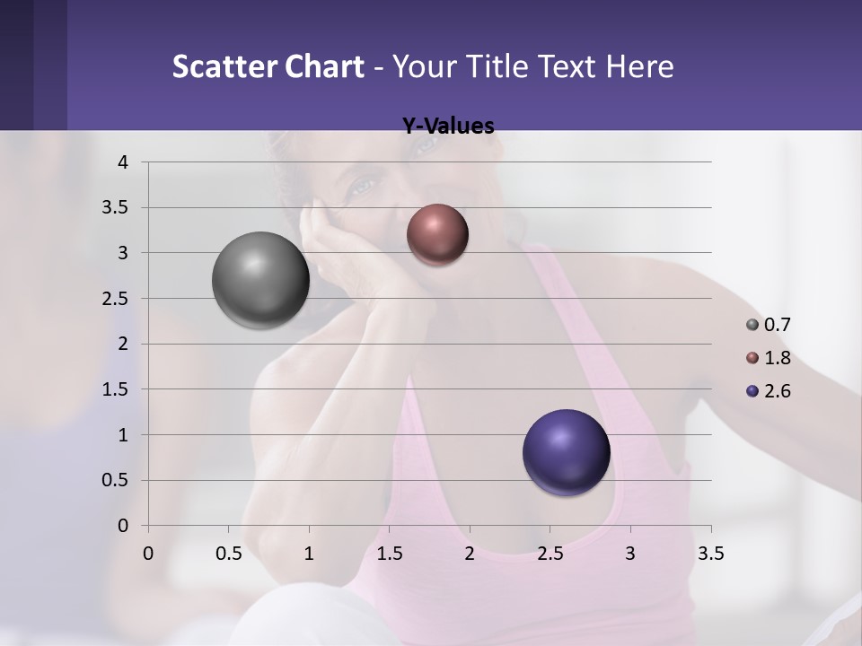 A Woman In A Pink Tank Top Smiles At The Camera PowerPoint Template