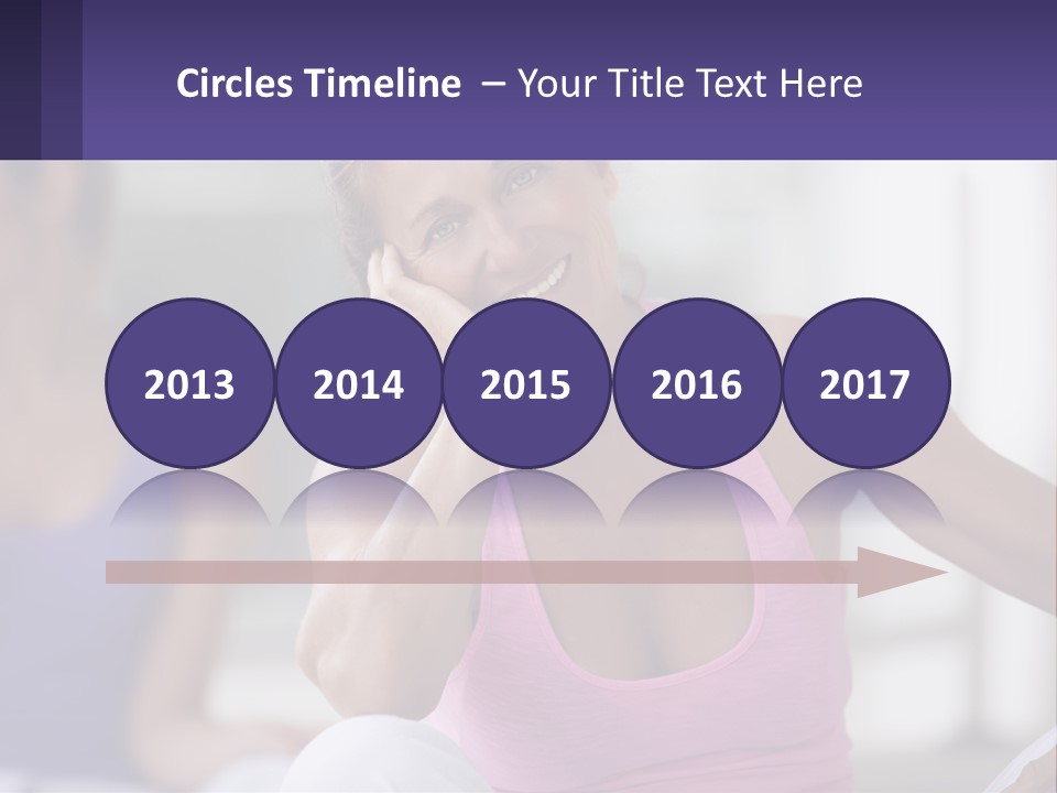 A Woman In A Pink Tank Top Smiles At The Camera PowerPoint Template