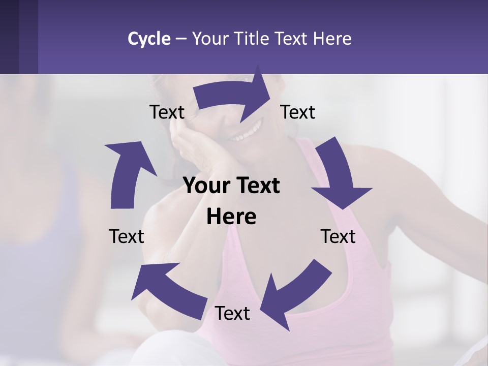 A Woman In A Pink Tank Top Smiles At The Camera PowerPoint Template