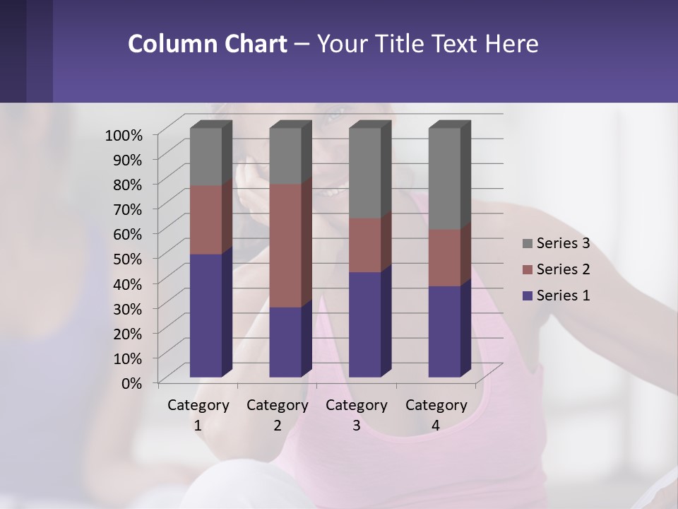 A Woman In A Pink Tank Top Smiles At The Camera PowerPoint Template
