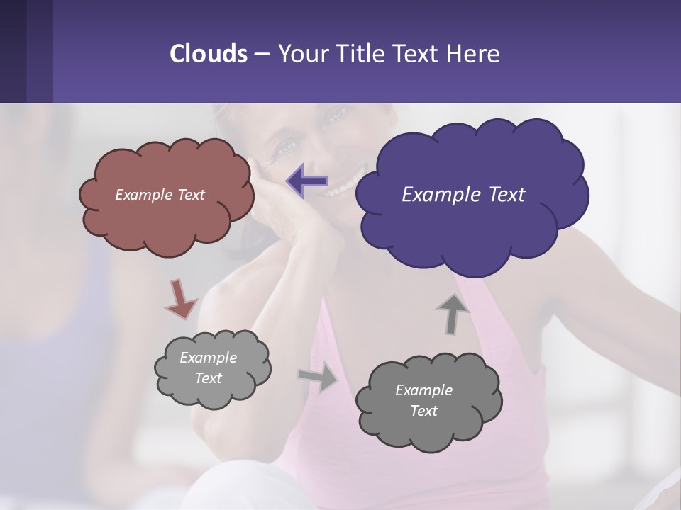 A Woman In A Pink Tank Top Smiles At The Camera PowerPoint Template