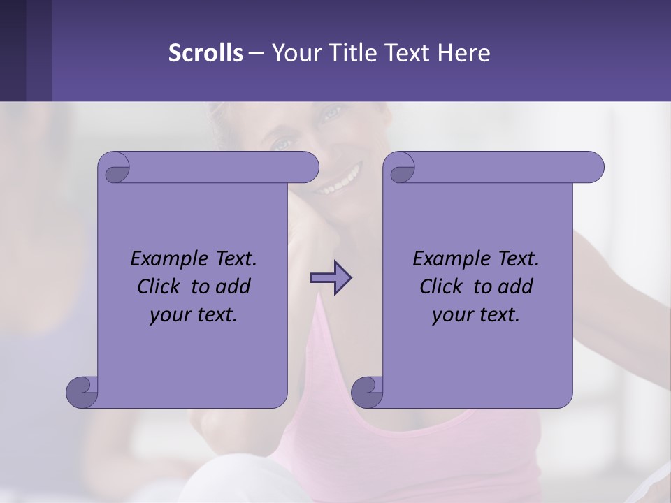 A Woman In A Pink Tank Top Smiles At The Camera PowerPoint Template