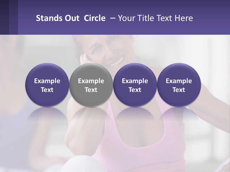A Woman In A Pink Tank Top Smiles At The Camera PowerPoint Template