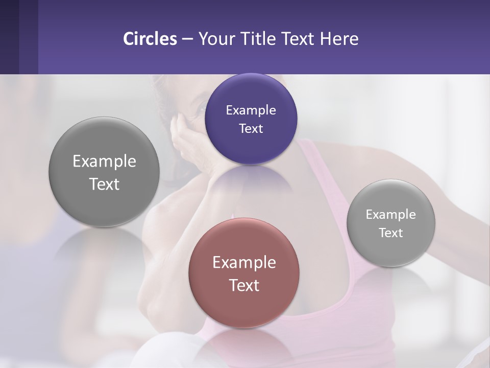 A Woman In A Pink Tank Top Smiles At The Camera PowerPoint Template