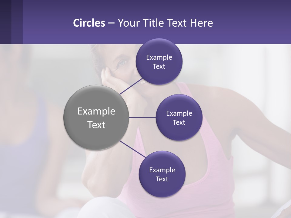 A Woman In A Pink Tank Top Smiles At The Camera PowerPoint Template