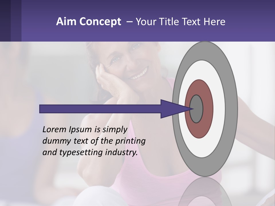 A Woman In A Pink Tank Top Smiles At The Camera PowerPoint Template