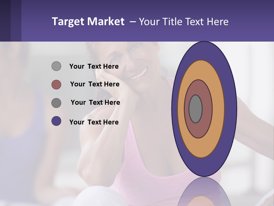 A Woman In A Pink Tank Top Smiles At The Camera PowerPoint Template