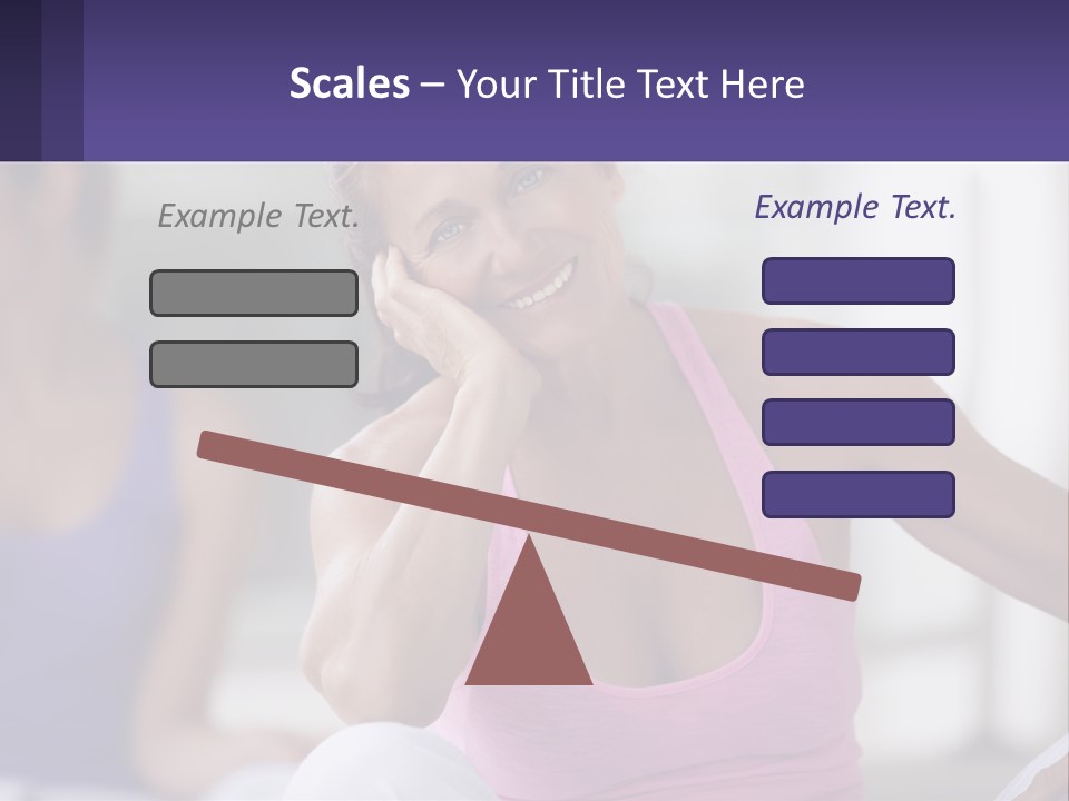 A Woman In A Pink Tank Top Smiles At The Camera PowerPoint Template