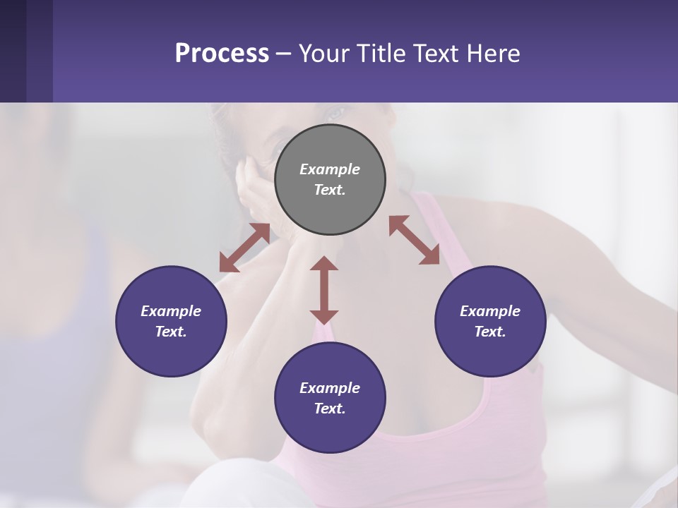 A Woman In A Pink Tank Top Smiles At The Camera PowerPoint Template
