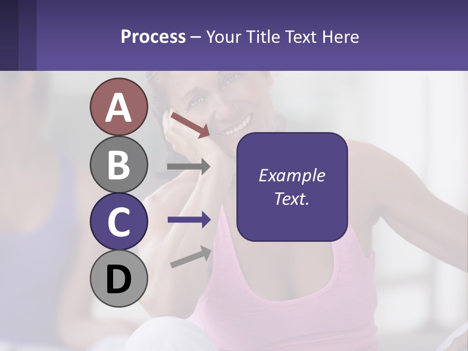 A Woman In A Pink Tank Top Smiles At The Camera PowerPoint Template