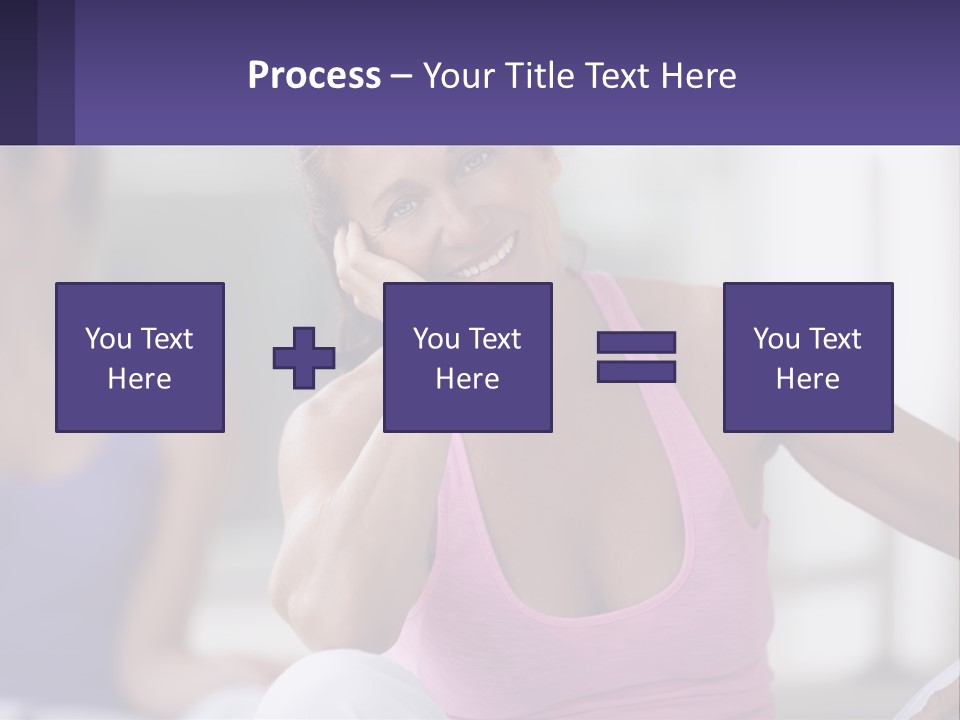 A Woman In A Pink Tank Top Smiles At The Camera PowerPoint Template