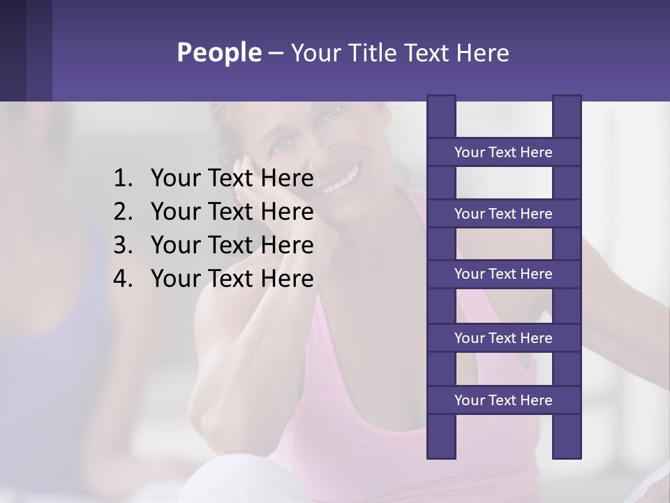 A Woman In A Pink Tank Top Smiles At The Camera PowerPoint Template