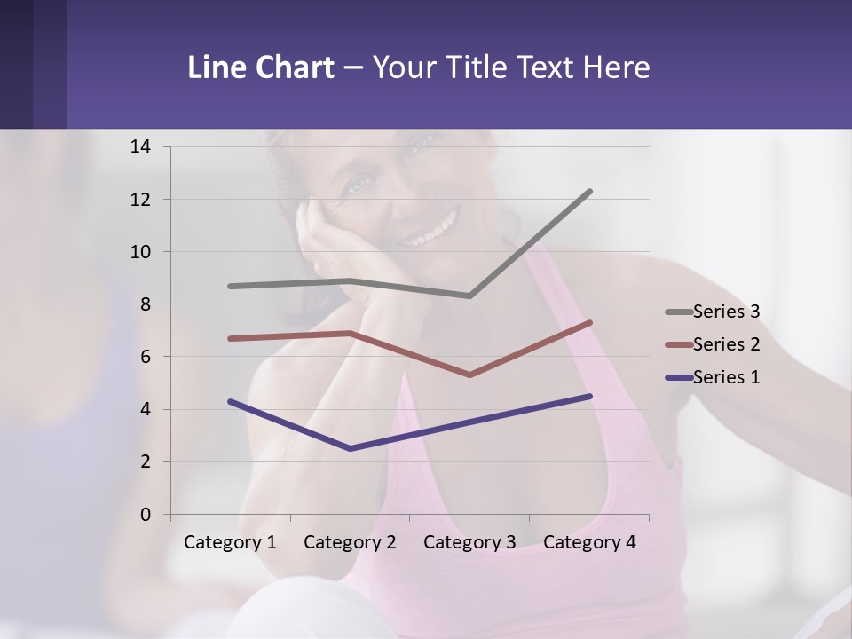 A Woman In A Pink Tank Top Smiles At The Camera PowerPoint Template