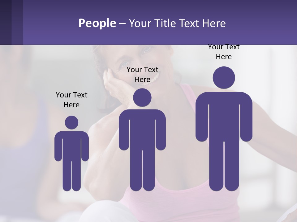 A Woman In A Pink Tank Top Smiles At The Camera PowerPoint Template