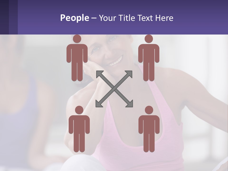 A Woman In A Pink Tank Top Smiles At The Camera PowerPoint Template