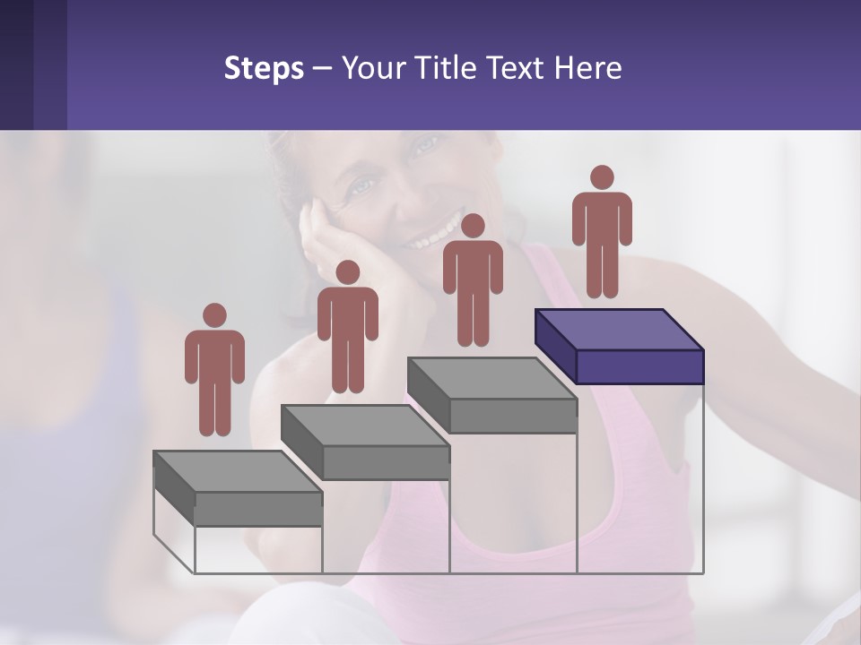 A Woman In A Pink Tank Top Smiles At The Camera PowerPoint Template