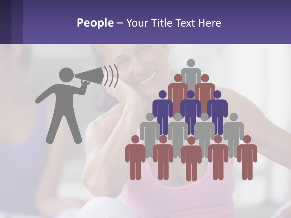 A Woman In A Pink Tank Top Smiles At The Camera PowerPoint Template