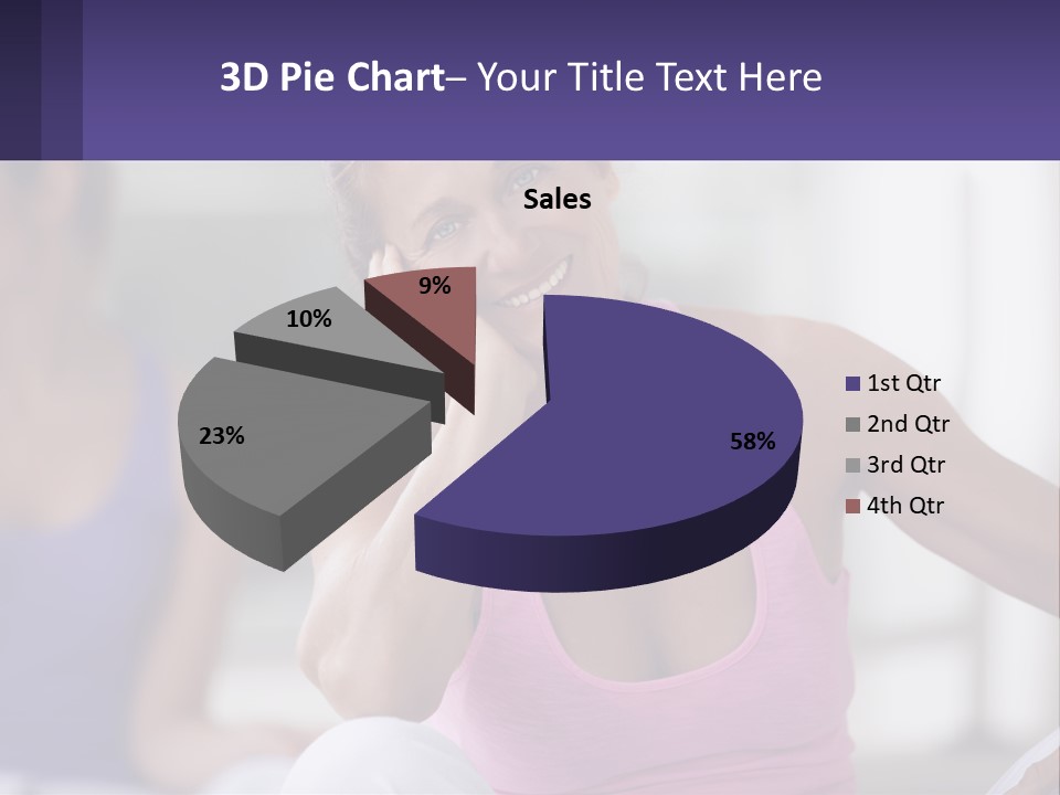 A Woman In A Pink Tank Top Smiles At The Camera PowerPoint Template