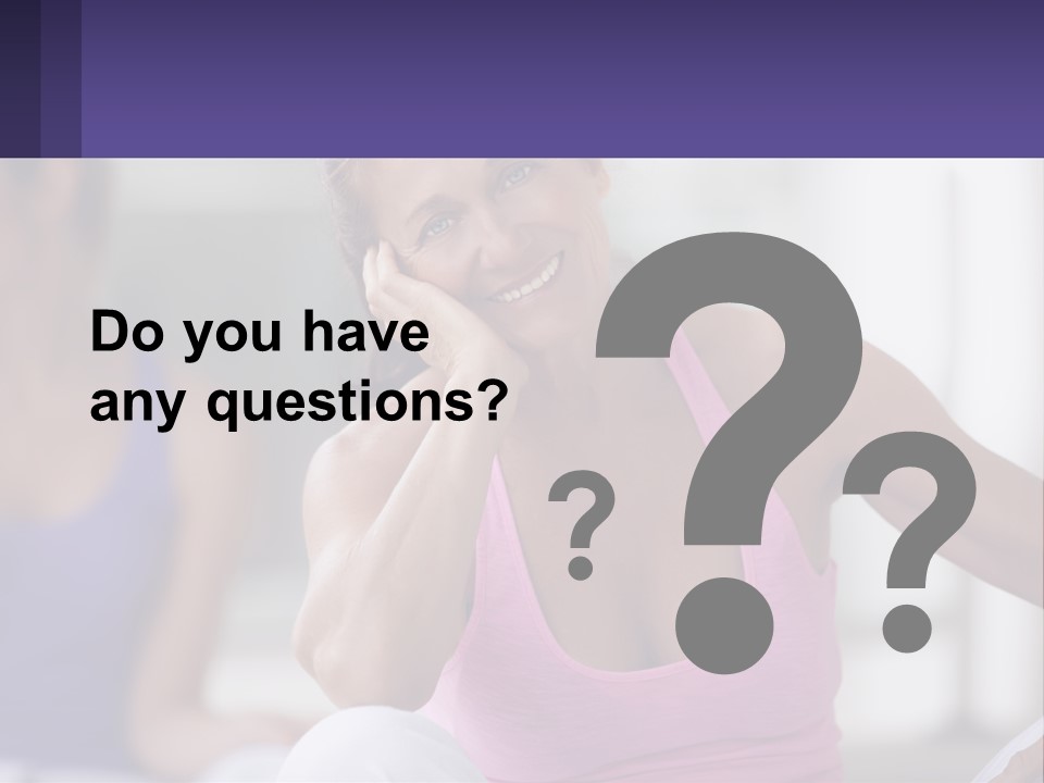 A Woman In A Pink Tank Top Smiles At The Camera PowerPoint Template