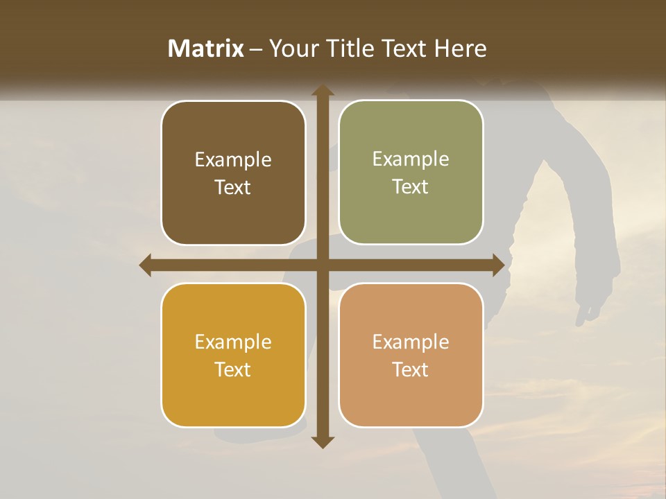 A Silhouette Of A Man Doing A Trick On A Skateboard PowerPoint Template