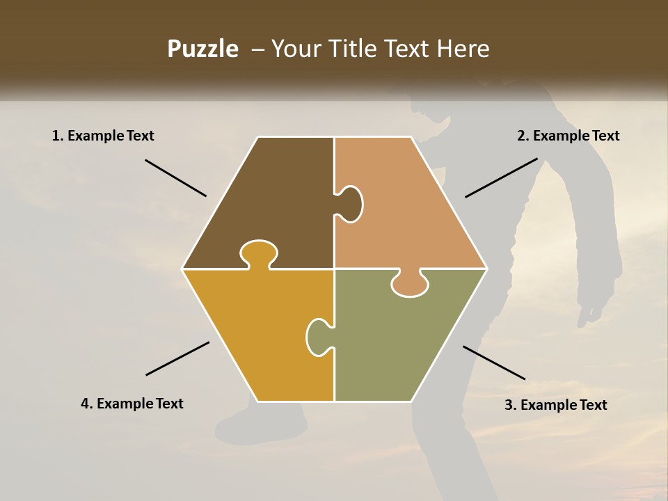 A Silhouette Of A Man Doing A Trick On A Skateboard PowerPoint Template