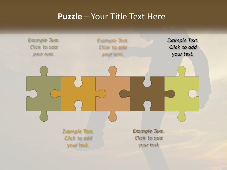 A Silhouette Of A Man Doing A Trick On A Skateboard PowerPoint Template