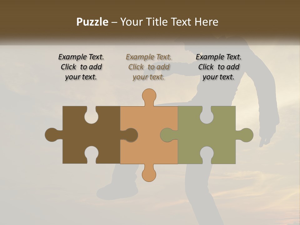 A Silhouette Of A Man Doing A Trick On A Skateboard PowerPoint Template