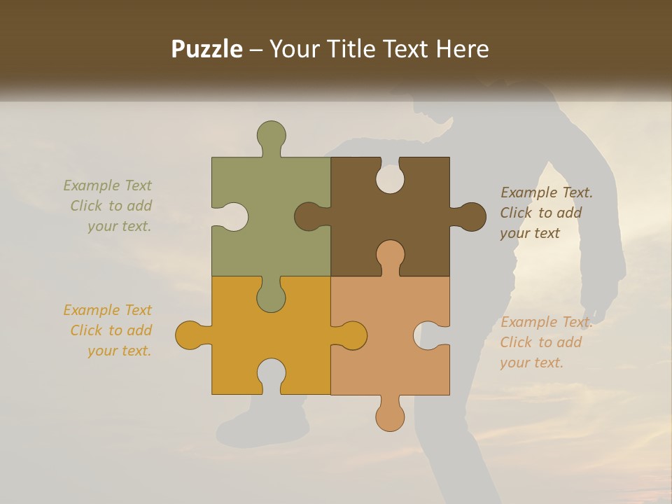 A Silhouette Of A Man Doing A Trick On A Skateboard PowerPoint Template