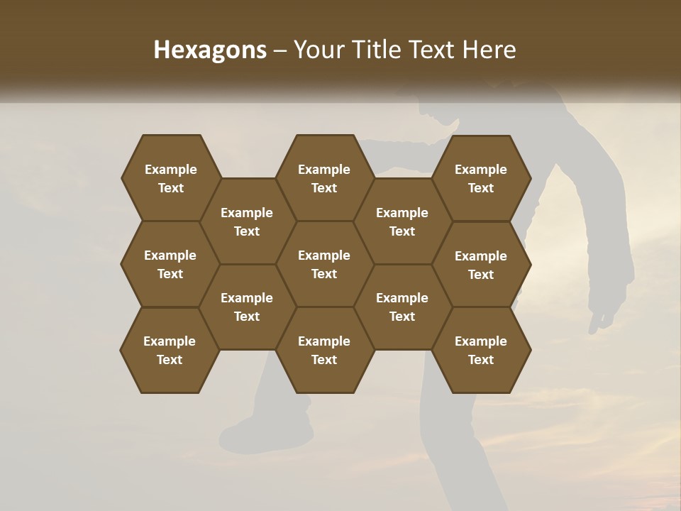 A Silhouette Of A Man Doing A Trick On A Skateboard PowerPoint Template