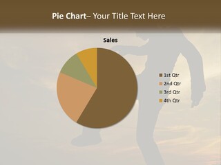 A Silhouette Of A Man Doing A Trick On A Skateboard PowerPoint Template